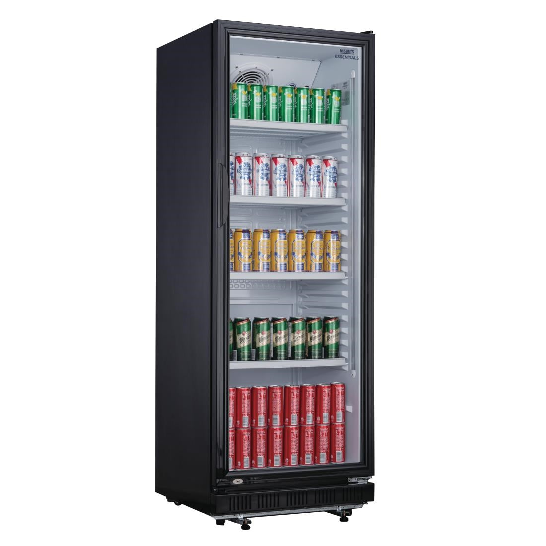 Vitrine réfrigérée positive verticale Nisbets Essentials noire 346L - Nisbets Essentials - DG280