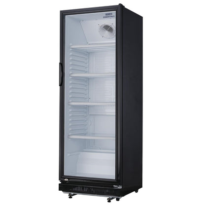 Vitrine réfrigérée positive verticale Nisbets Essentials noire 346L - Nisbets Essentials - DG280