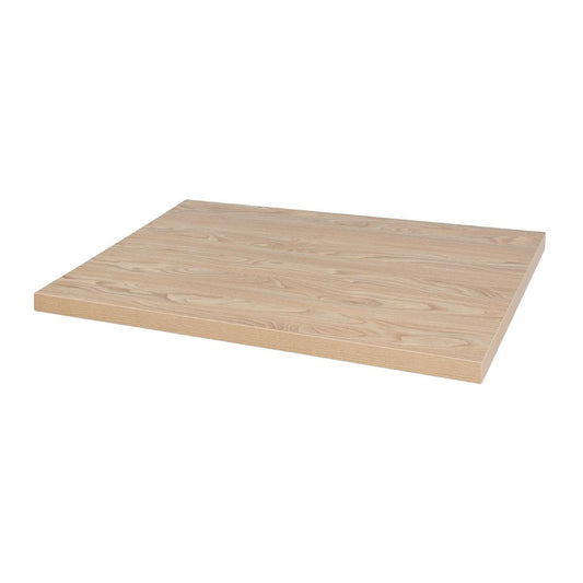 Plateau de table rectangulaire pré-percé Bolero naturel antique 700mm - Bolero - DT443