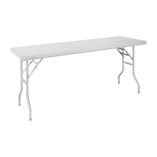 Table de travail pliante inox Vogue 1830x610x780mm - Vogue - FN289