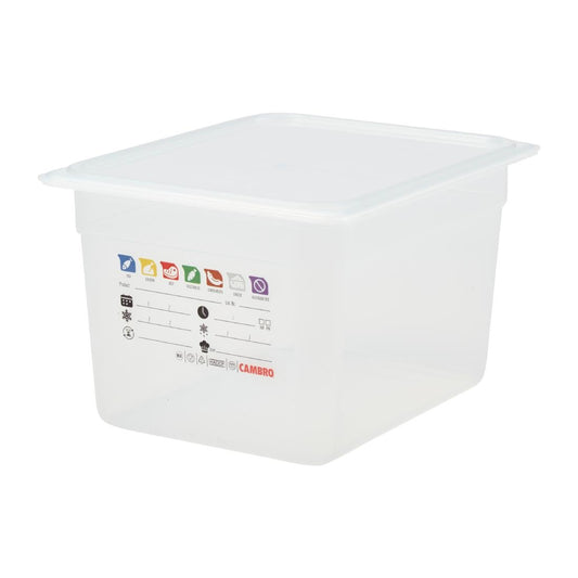 Bac en polypropylène Cambro Safetrak IML GN 1/2 200mm - Cambro - JN507
