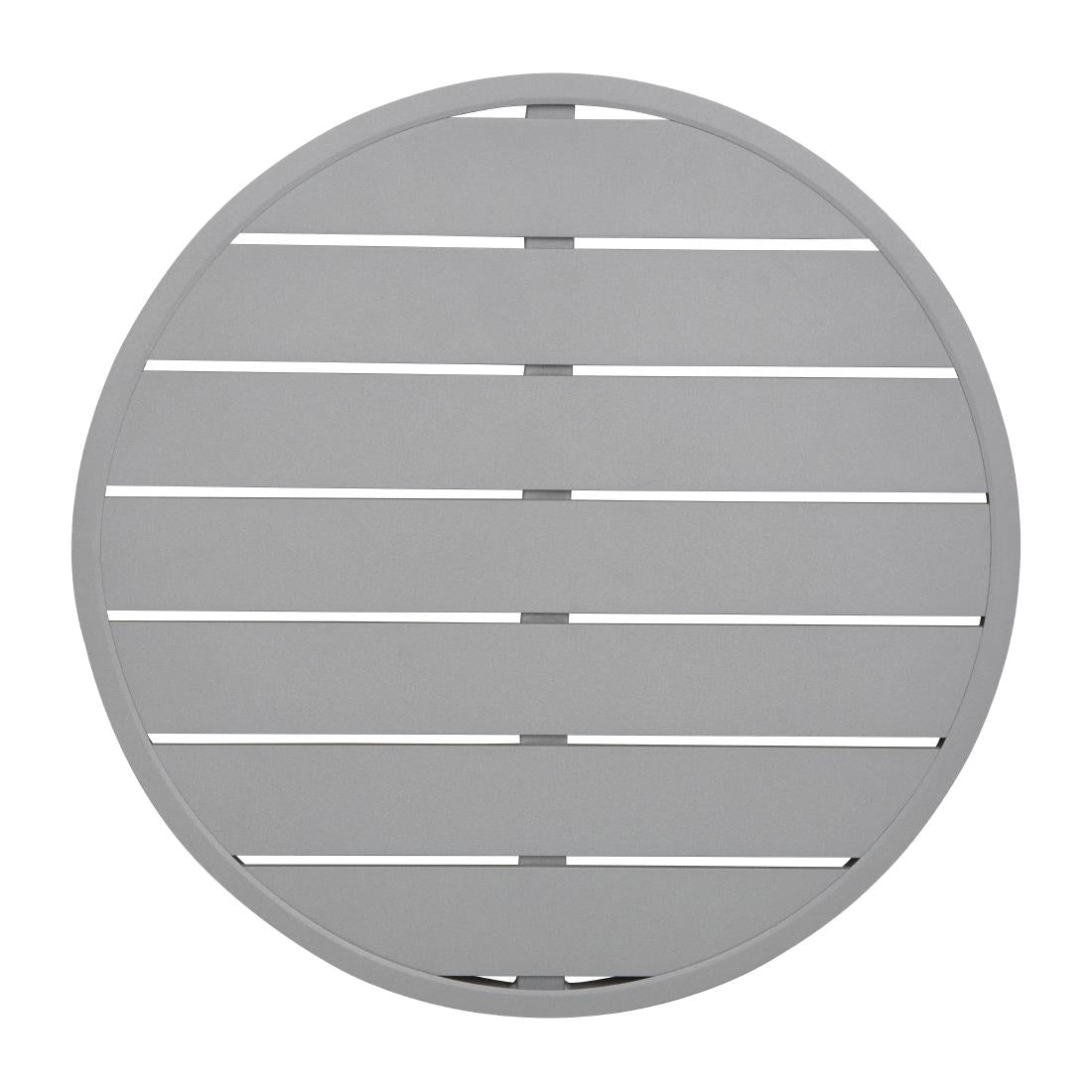 Plateau de table rond en aluminium Bolero gris clair 580 mm - Bolero - FX038