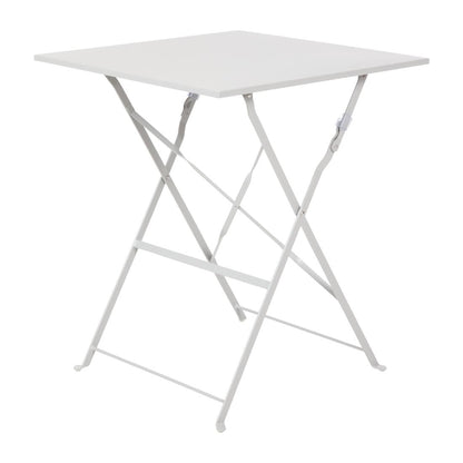 Table de terrasse carrée en acier Bolero grise 600mm - Bolero - GK988