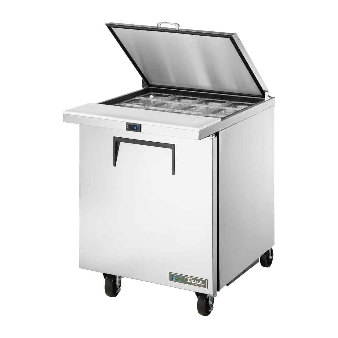 Comptoir de préparation 1 porte True 12 bacs GN 1/6 TSSU-27-12M-C-HC FLID - TRUE - CX127