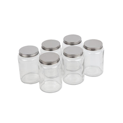 Bocaux à conserves en verre avec couvercle à visser Vogue 550ml (lot de 6) - Vogue - CP083
