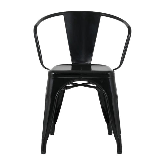Fauteuils Bolero Bistro Curve noirs (lot de 4) - Bolero - HZ806