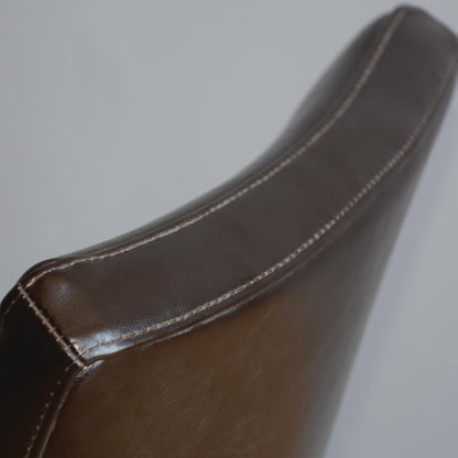 Chaises confortables en simili cuir Bolero marron foncé (lot de 2) - Bolero - GF957