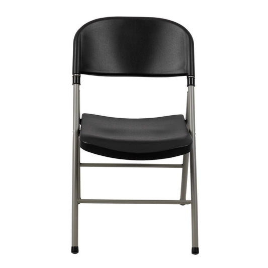 Chaises pliantes Bolero noires et grises (lot de 2) - Bolero - CE693