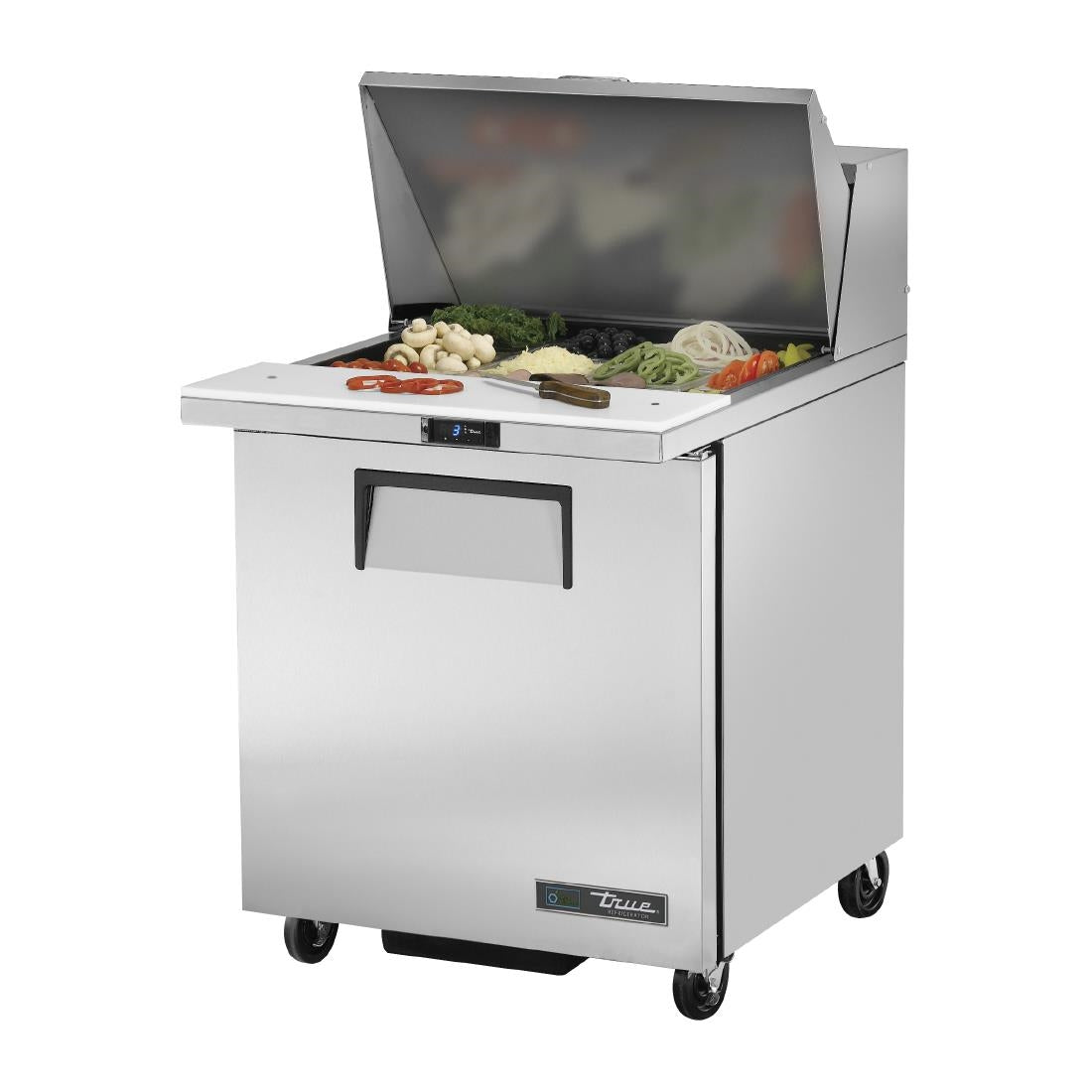 Comptoir de préparation 1 porte True 12 bacs GN 1/6 TSSU-27-12M-C-HC - TRUE - CX713