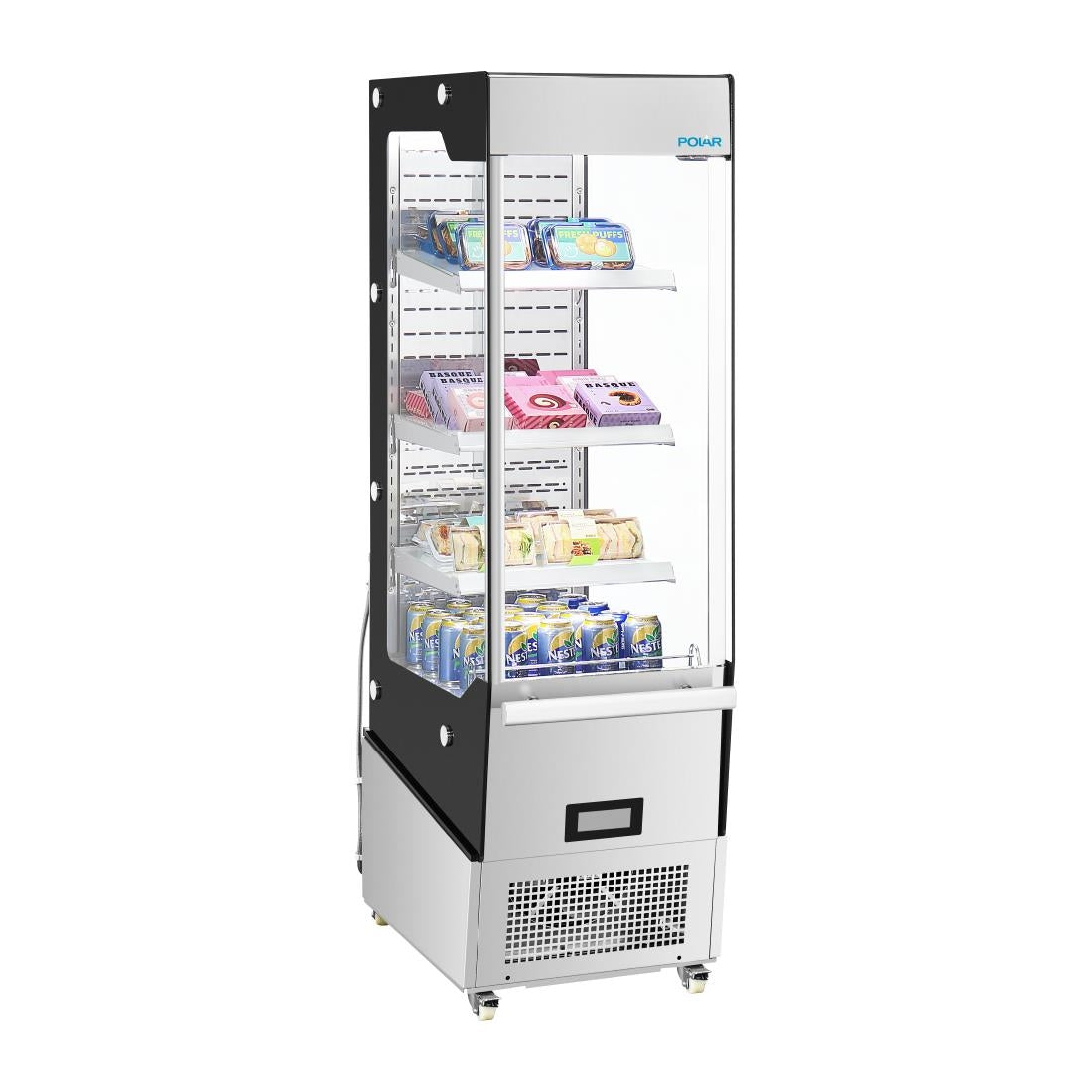 Vitrine réfrigérée positive libre-service Slimline Polar série G avec porte 220 L - Polar - PG006