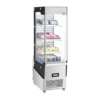 Vitrine réfrigérée positive libre-service Slimline Polar série G avec porte 220 L - Polar - PG006