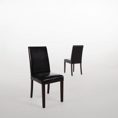 Chaises en simili cuir Bolero noires (lot de 2) - Bolero - GF954