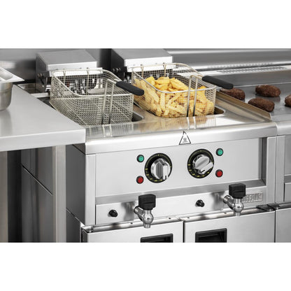 Friteuse électrique double Buffalo Série 600 2 x 8L - Buffalo - CU477