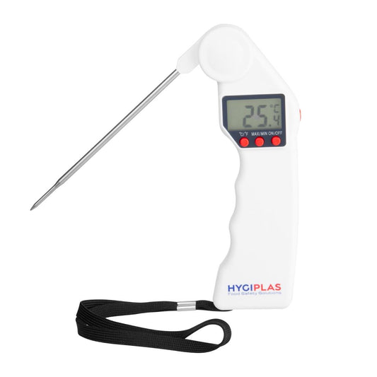 Thermomètre à sonde pliable Easytemp blanc - Hygiplas - J242