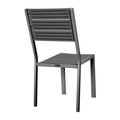 Chaises à lattes Bolero Valletta grises (lot de 4) - Bolero - HZ023