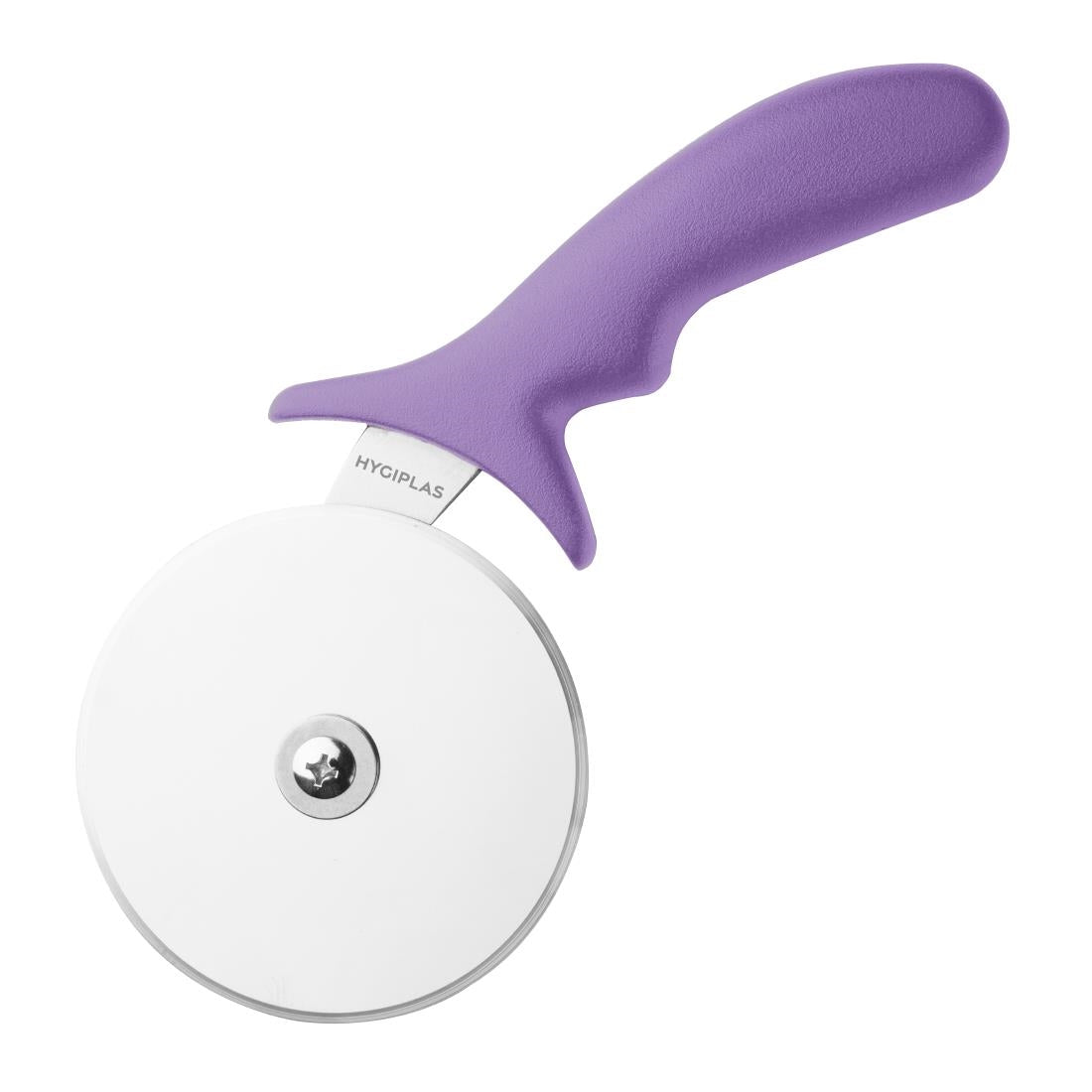 Roulette à pizza code couleur violet allergènes Hygiplas 102mm - Hygiplas - FE284