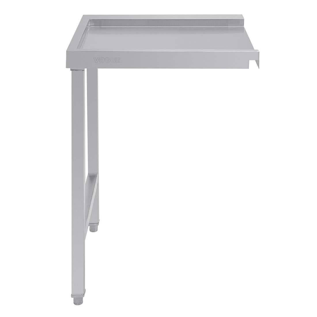 Table de sortie droite pour lave-vaisselle à capot Vogue 600mm - Vogue - GJ534