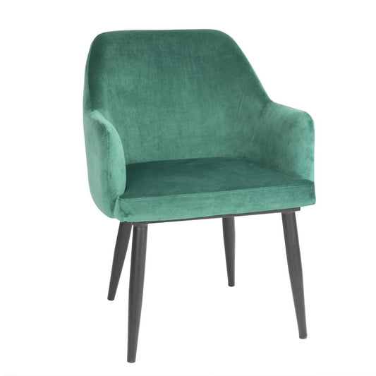 Chaises en velours Bolero Lia vertes (lot de 2) - Bolero - FX070