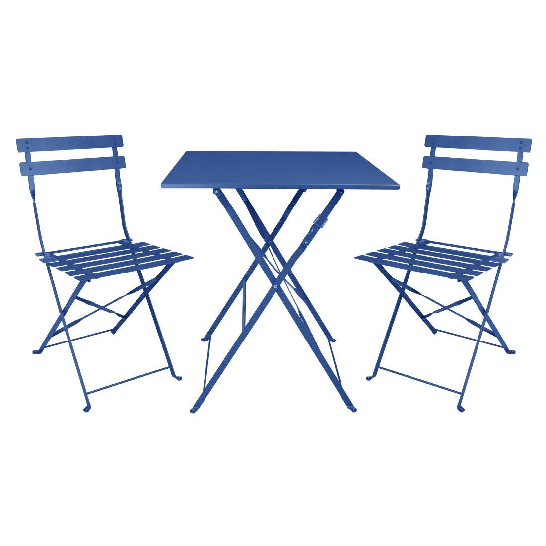 Table de terrasse carrée Bolero Perth bleu marine foncé - Bolero - FU540