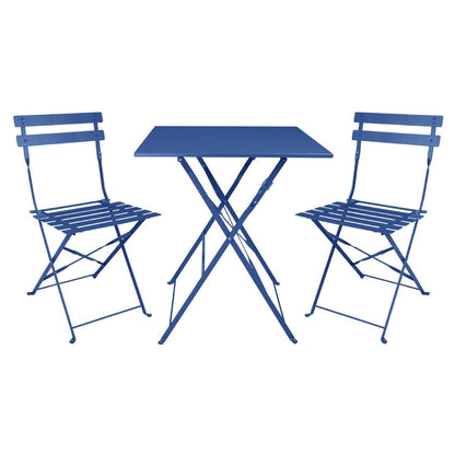 Table de terrasse carrée Bolero Perth bleu marine foncé - Bolero - FU540