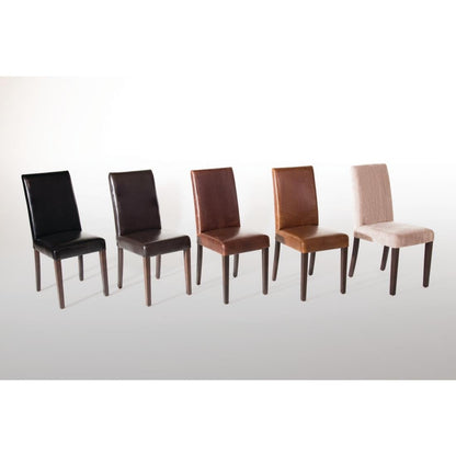 Chaises en simili cuir Bolero marron foncé (lot de 2) - Bolero - GF955