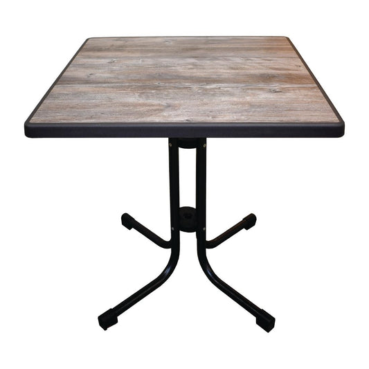 Table de patio démontable Limburg Vintage 70 x 70 cm - Mebu - FN993