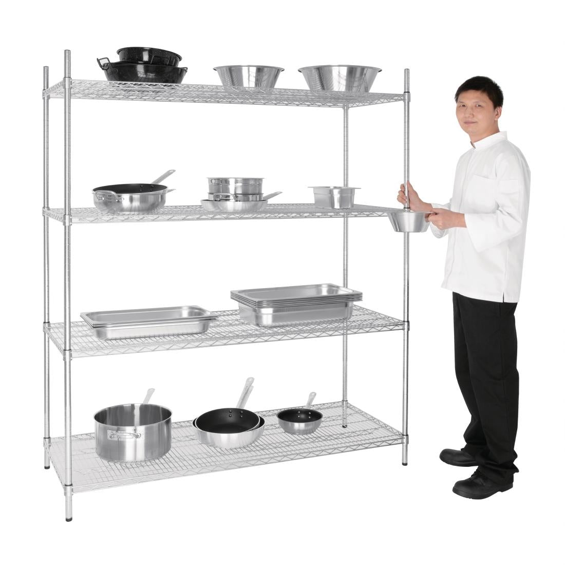Étagère en kit 4 niveaux Vogue 1525 x 610mm - Vogue - U258