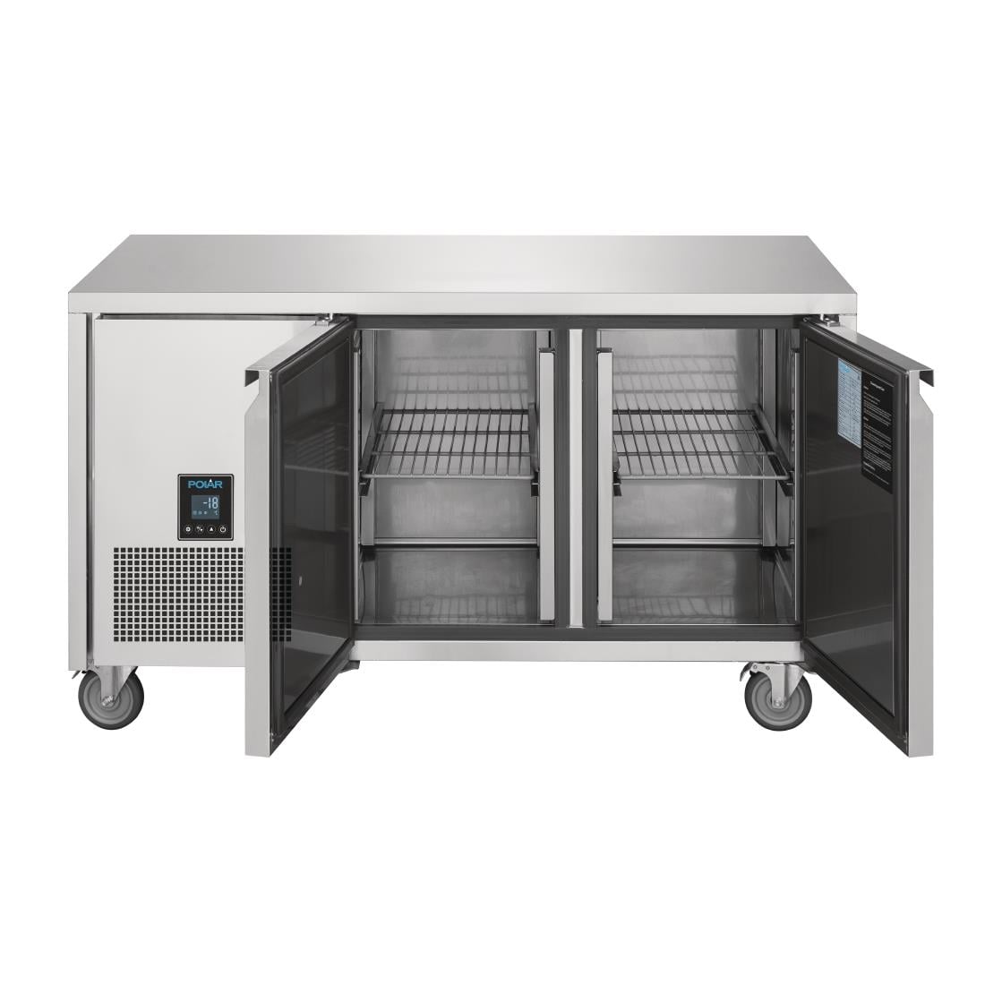Table réfrigérée négative 2 portes Polar Serie U Premium 267L - Polar - UA006