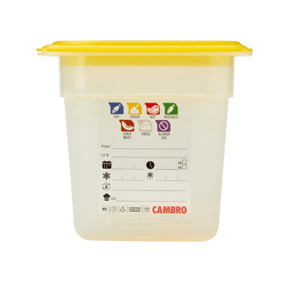 Bac en polypropylène Cambro Safetrak IML GN 1/4 150mm - Cambro - JN514