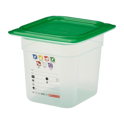 Bac en polypropylène Cambro Safetrak IML GN 1/6 150mm - Cambro - JN517