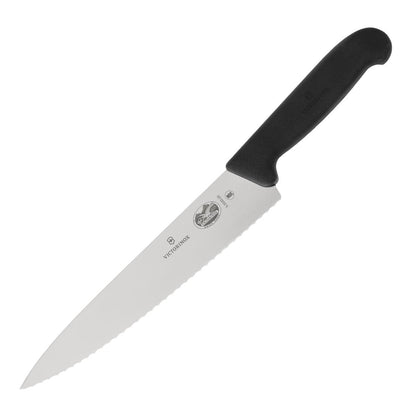 Couteau de cuisine denté Fibrox Victorinox 220mm - Victorinox - CC266