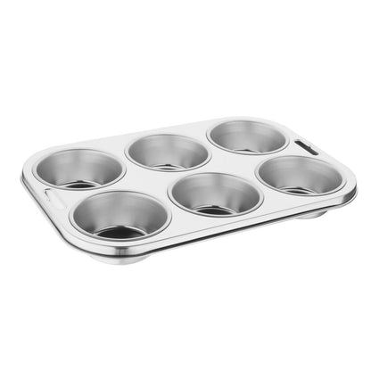 Plaque de 6 moules à muffins profonds Vogue - Vogue - E714