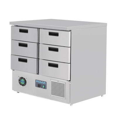 Table réfrigérée positive 6 tiroirs Polar série G 240L - Polar - FA440
