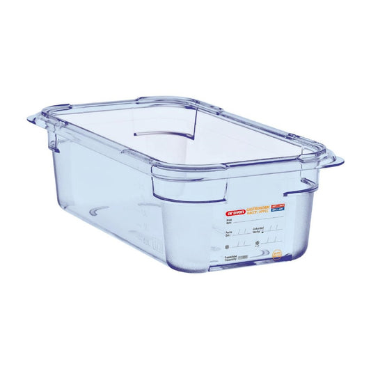 Boîte hermétique bleue en ABS sans BPA Araven GN1/4 100mm - Araven - GP575