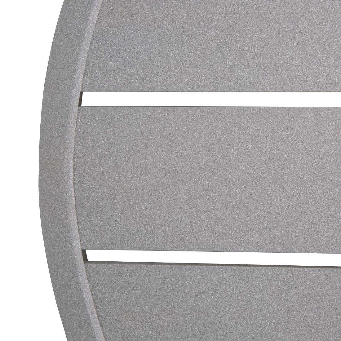 Plateau de table rond en aluminium Bolero gris clair 580 mm - Bolero - FX038