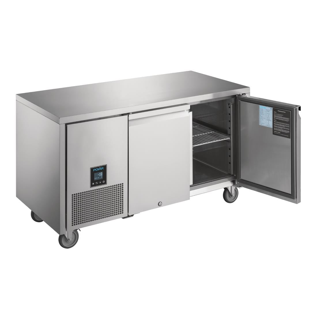 Table réfrigérée négative 2 portes Polar Serie U Premium 267L - Polar - UA006