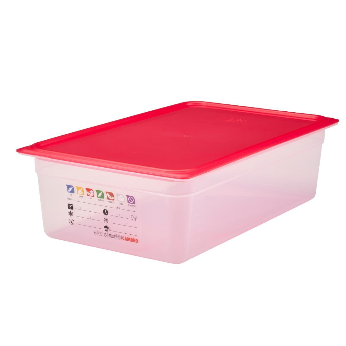 Bac en polypropylène Cambro Safetrak IML GN 1/1 150mm - Cambro - JN502