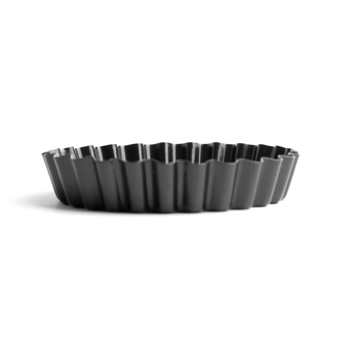 Moule à tartelette cannelé antiadhésif avec fond amovible Vogue 10 cm (lot de 3) - Vogue - CW991