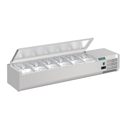 Saladette à poser avec couvercle Polar Série G 6x GN 1/4 - Polar - DA680