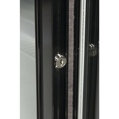 Arrière-bar trois portes coulissantes Polar Série G noir 320L - Polar - GL013
