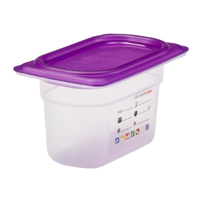 Bac en polypropylène Cambro Safetrak IML GN 1/9 100mm - Cambro - JN519