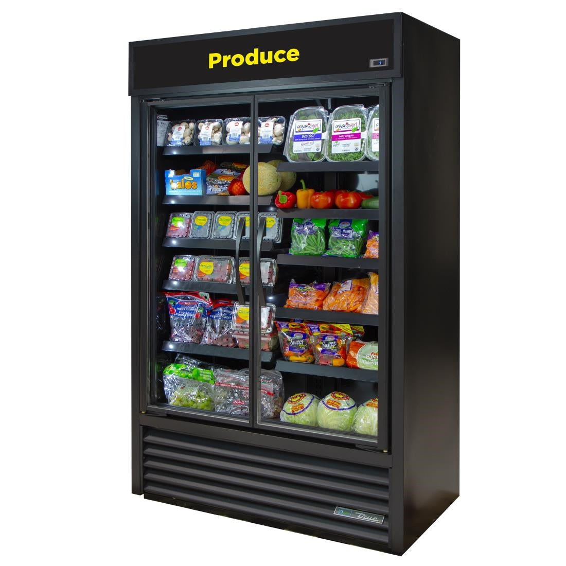 Vitrine réfrigérée positive 2 portes True Slimline noire TVM-48SL-HC-VM01 - TRUE - FB004