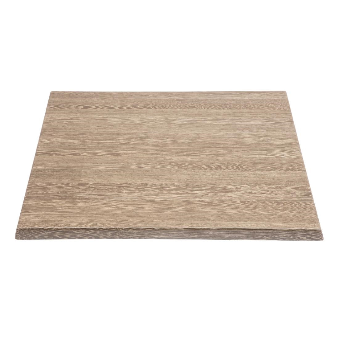 Plateau de table carré Bolero effet bois vieilli 700mm - Bolero - HC295