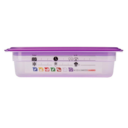 Bac en polypropylène Cambro Safetrak IML GN 1/4 65mm - Cambro - JN512