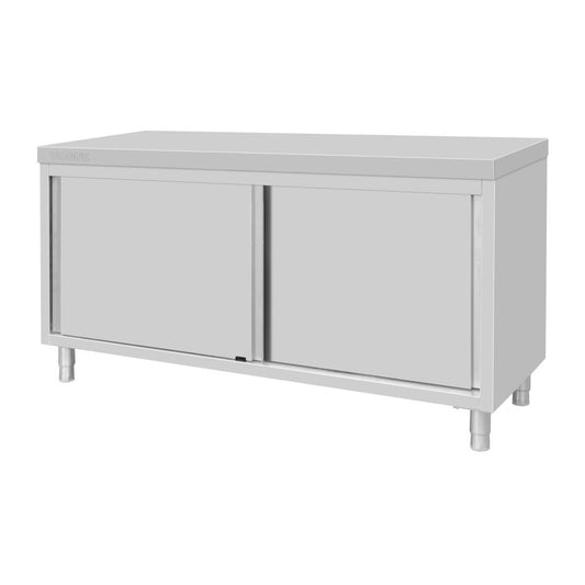 Armoire sur pieds en acier inoxydable Vogue 900x1800x600mm - Vogue - FU587