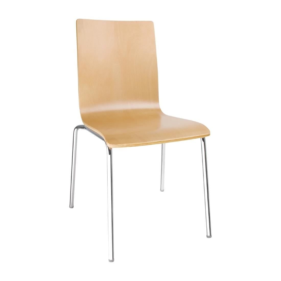 Chaises dossier carré couleur naturelle Bolero (lot de 4) - Bolero - GR342
