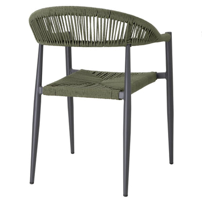 Fauteuils d'extérieur en rotin PE tressé Bolero Eden verts (lot de 4) - Bolero - HZ592