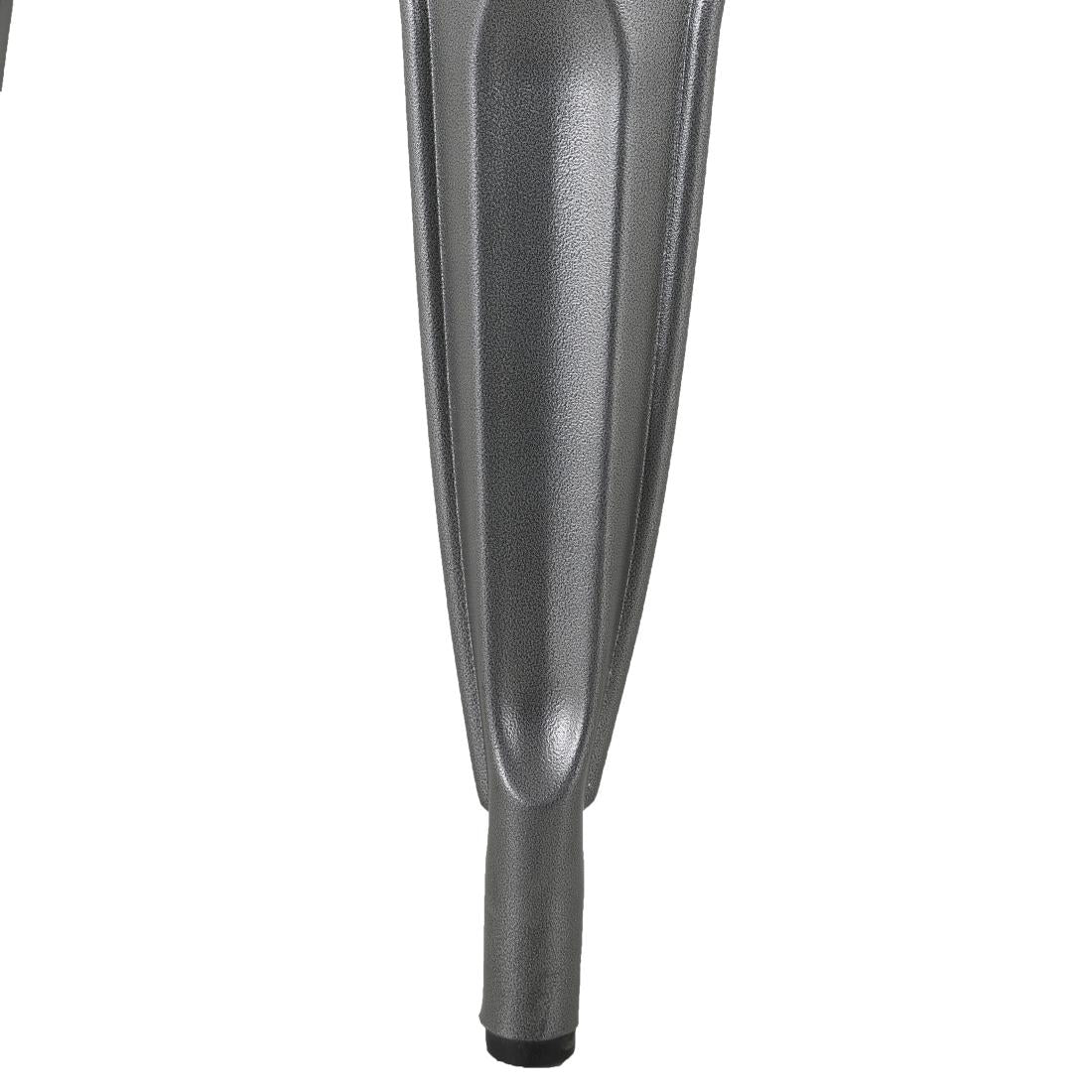 Banc d'intérieur à lattes en bois de manguier et cadre gris acier Bolero Bistro 850 mm (lot de 2) - Bolero - HZ817