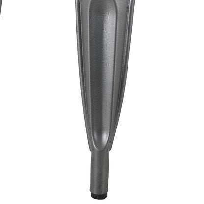 Banc d'intérieur à lattes en bois de manguier et cadre gris acier Bolero Bistro 850 mm (lot de 2) - Bolero - HZ817