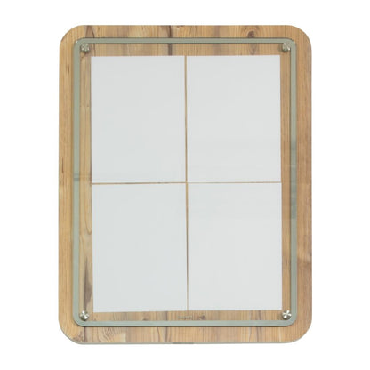 Porte-menu mural en chêne Securit 4xA4 (sans poteau ni socle) - Securit - CU939